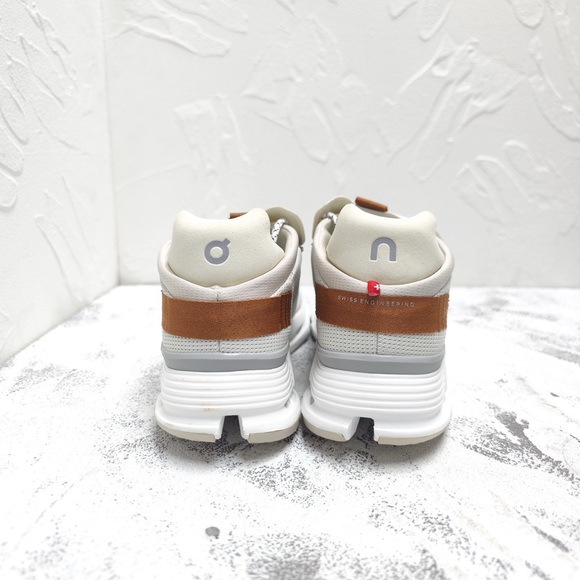 On Running White and Brown Sneakers - Picture 10 of 10